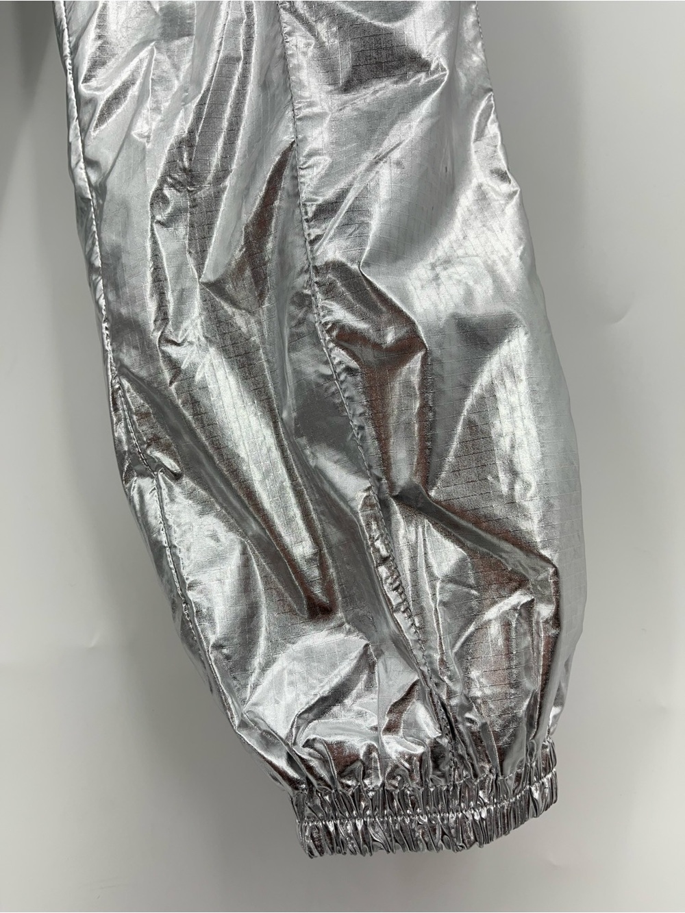 The Mighty Company metallic track pants 0747 Womens silver jogger large - Picture 4 of 10